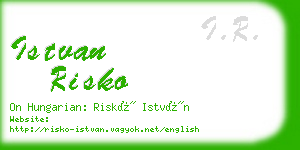 istvan risko business card